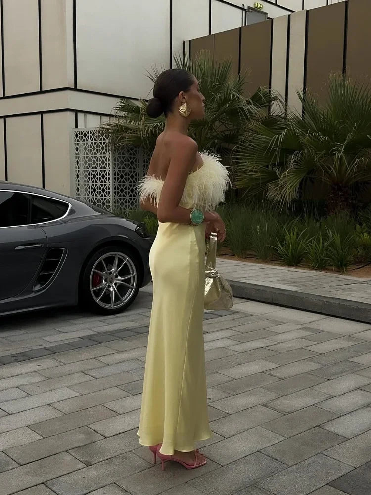 Robe en satin