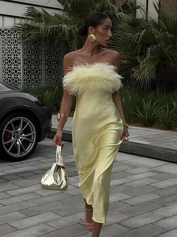 Robe en satin