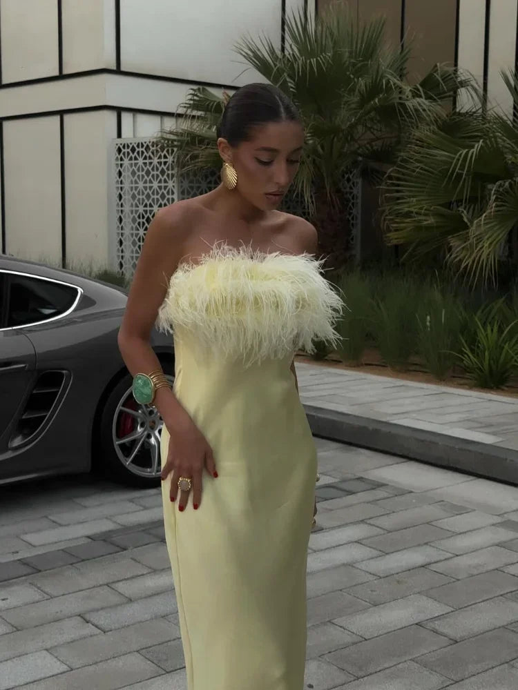 Robe en satin